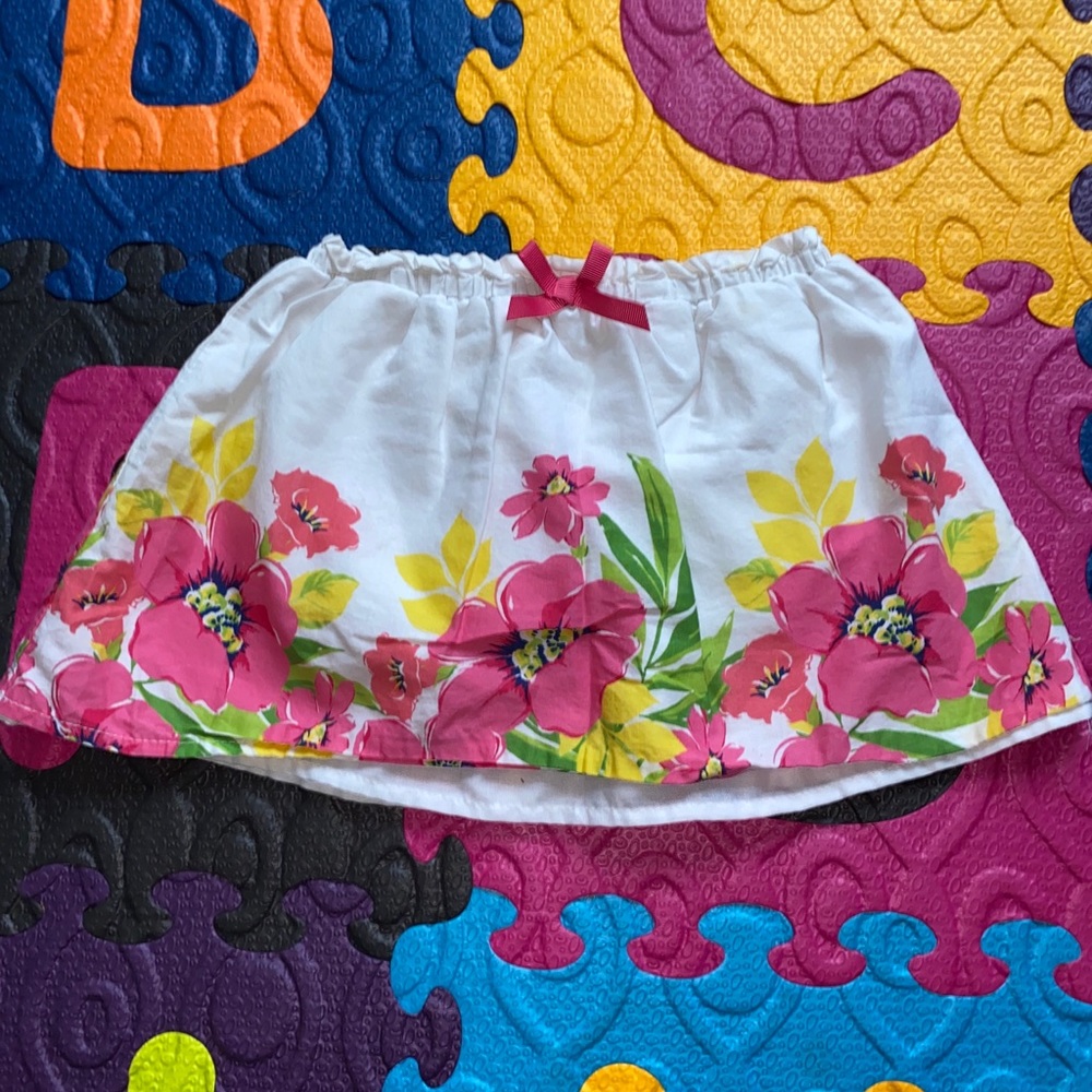 🌈 Children’s Place Floral & Lined Skort 4T